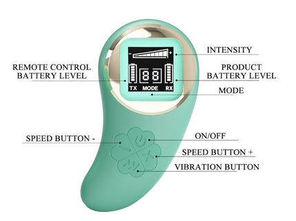 PRETTY LOVE - VIVIAN GREEN REMOTE CONTROL VIBRATING EGG