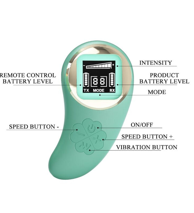 PRETTY LOVE - VIVIAN GREEN REMOTE CONTROL VIBRATING EGG