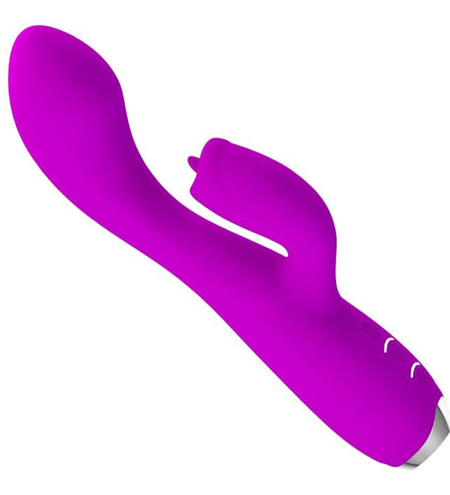 PRETTY LOVE - GLORIA RECHARGEABLE RABBIT VIBRATOR-WATERPROOF PURPLE