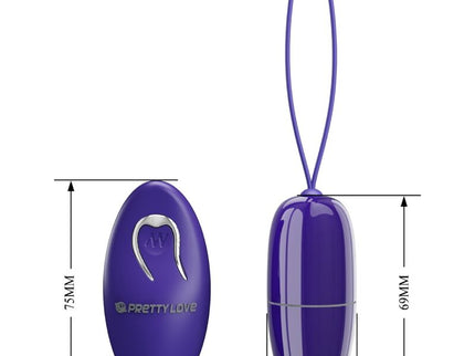 PRETTY LOVE - SELKIE YOUTH MINI VIBRATING EGG VIOLET REMOTE CONTROL