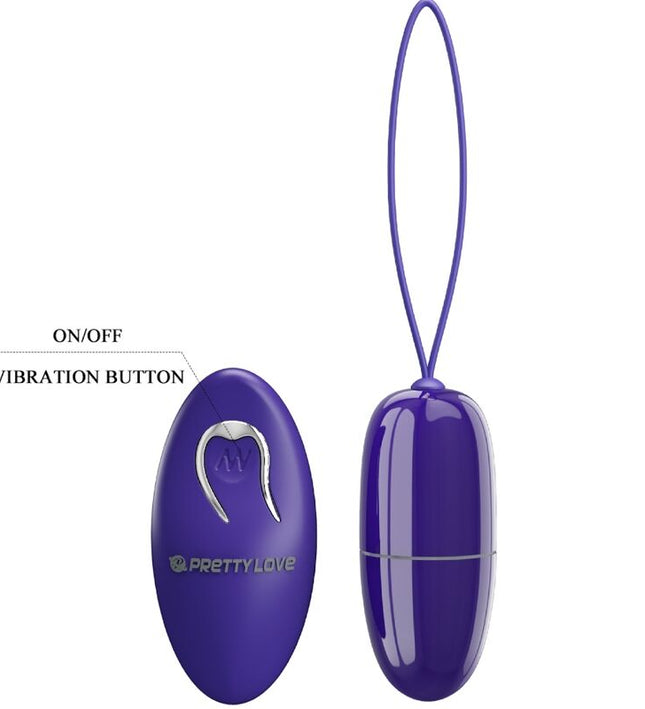 PRETTY LOVE - SELKIE YOUTH MINI VIBRATING EGG VIOLET REMOTE CONTROL