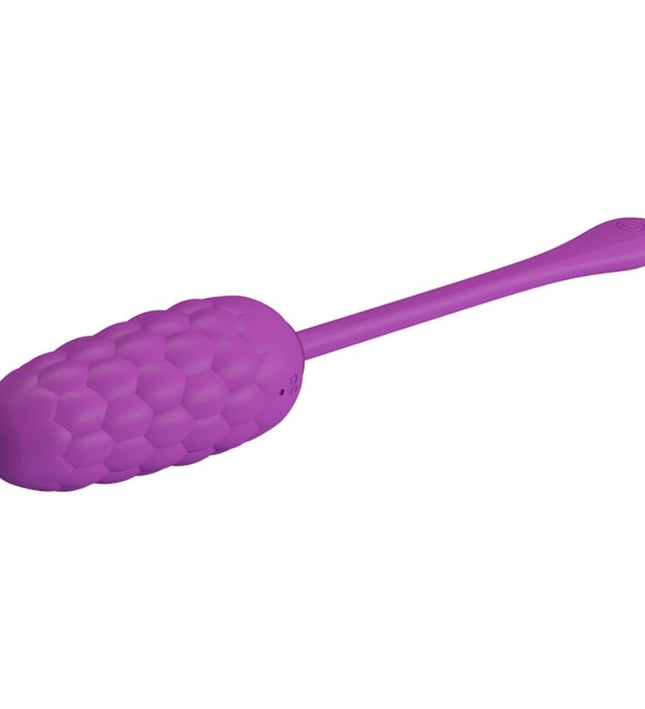 PRETTY LOVE - VIBRATING EGG WITH PURPLE RECHARGEABLE MARINE TEXTURE