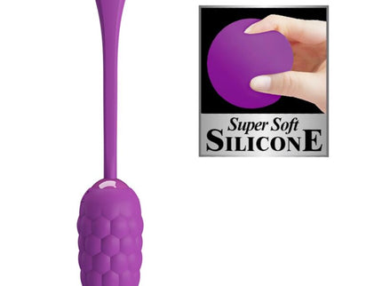 PRETTY LOVE - VIBRATING EGG WITH PURPLE RECHARGEABLE MARINE TEXTURE