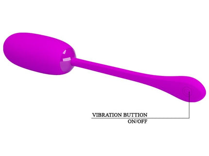 PRETTY LOVE - JULIUS WATERPROOF-RECHARGEABLE VIBRATING EGG PURPLE