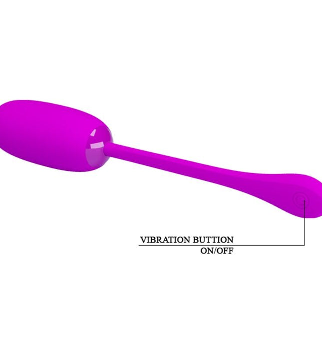 PRETTY LOVE - JULIUS WATERPROOF-RECHARGEABLE VIBRATING EGG PURPLE