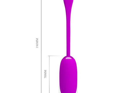 PRETTY LOVE - JULIUS WATERPROOF-RECHARGEABLE VIBRATING EGG PURPLE