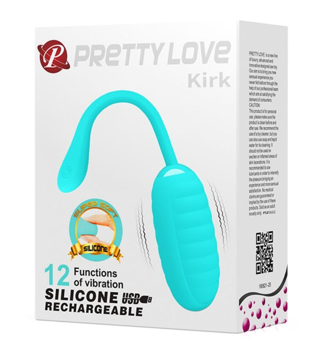 PRETTY LOVE - KIRK RECHARGEABLE VIBRATING EGG LIGHT GREEN