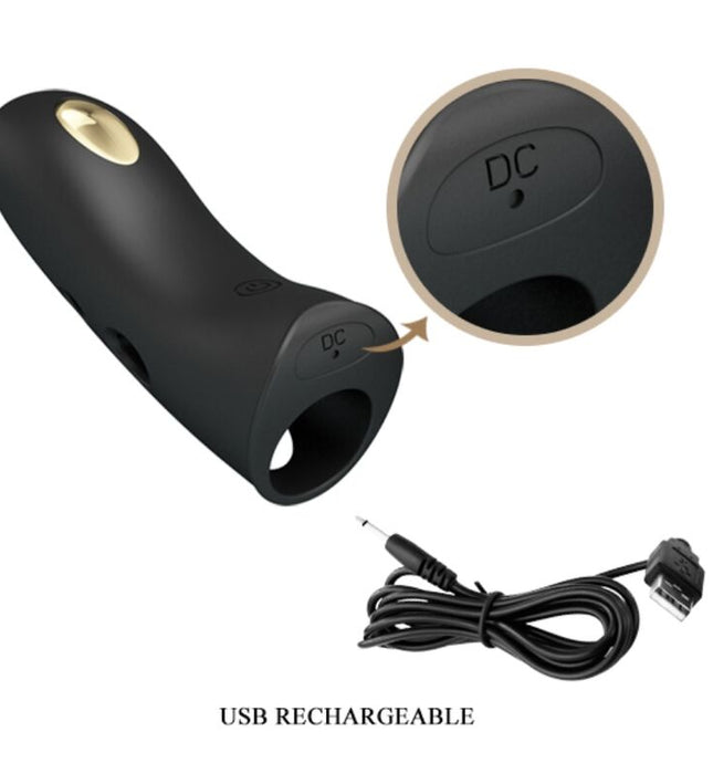 PRETTY LOVE - MARICO BLACK ELECTRO-STIMULATOR FINGER COVER