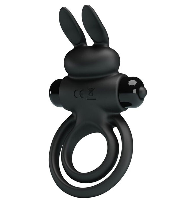 PRETTY LOVE - VIBRATOR III RABBIT RING FOR BLACK PENIS