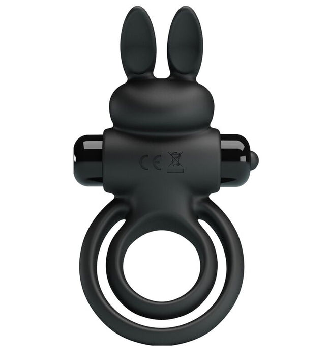 PRETTY LOVE - VIBRATOR III RABBIT RING FOR BLACK PENIS
