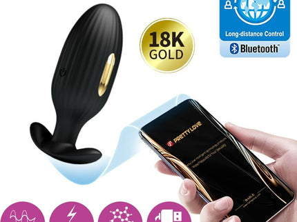 PRETTY LOVE - JEFFERSON APP CONTROLLED ANAL PLUG BLACK