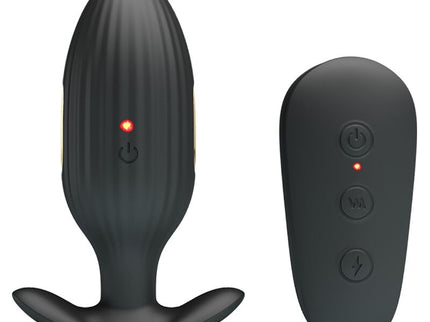 PRETTY LOVE - KELLY PLUG ANAL RECHARGEABLE VIBRATOR BLACK