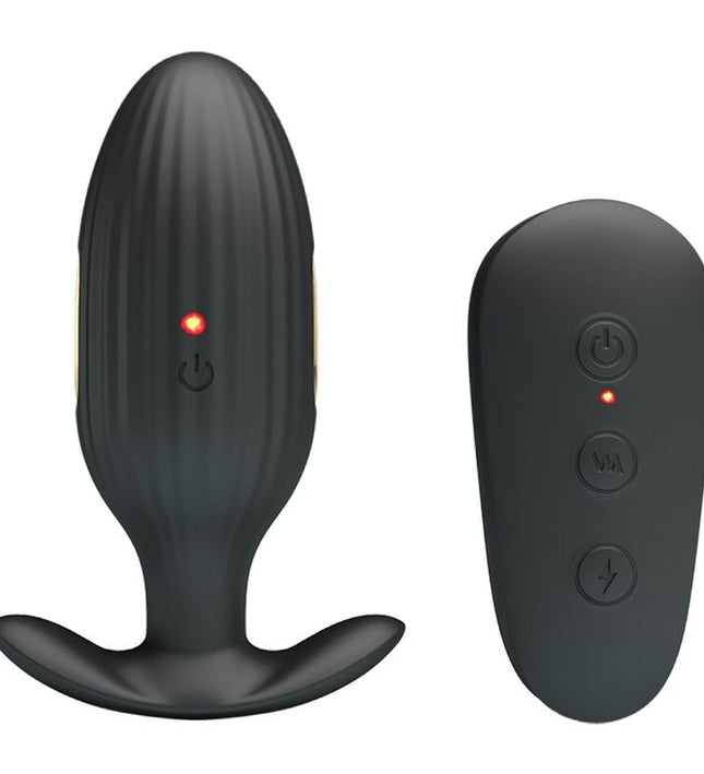 PRETTY LOVE - KELLY PLUG ANAL RECHARGEABLE VIBRATOR BLACK