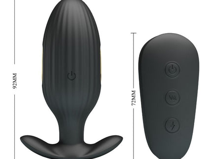 PRETTY LOVE - KELLY PLUG ANAL RECHARGEABLE VIBRATOR BLACK