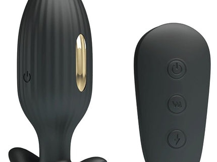 PRETTY LOVE - KELLY PLUG ANAL RECHARGEABLE VIBRATOR BLACK