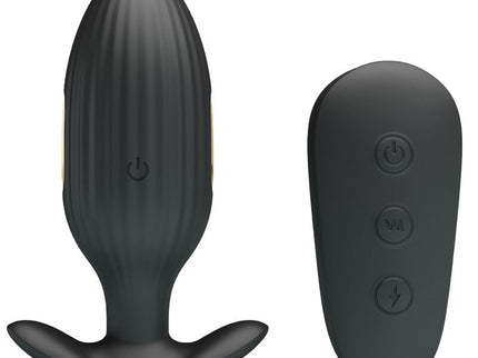 PRETTY LOVE - KELLY PLUG ANAL RECHARGEABLE VIBRATOR BLACK