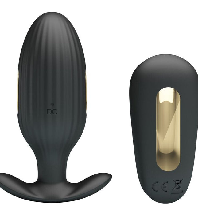 PRETTY LOVE - KELLY PLUG ANAL RECHARGEABLE VIBRATOR BLACK