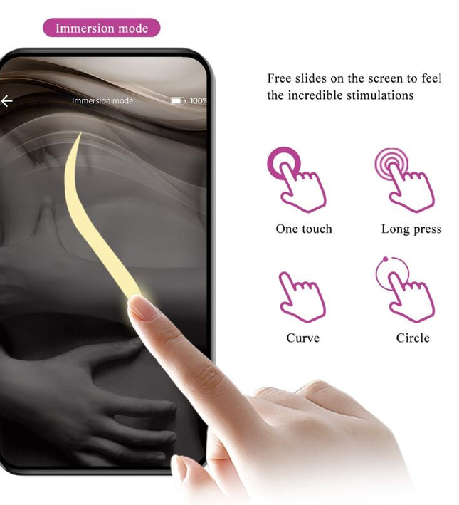 PRETTY LOVE - NYMPH VIBRATING EGG APP CONTROLLED PURPLE