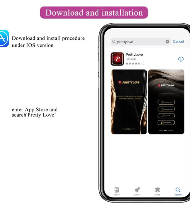 PRETTY LOVE - NYMPH VIBRATING EGG APP CONTROLLED PURPLE