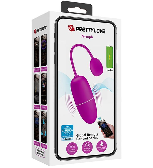 PRETTY LOVE - NYMPH VIBRATING EGG APP CONTROLLED PURPLE