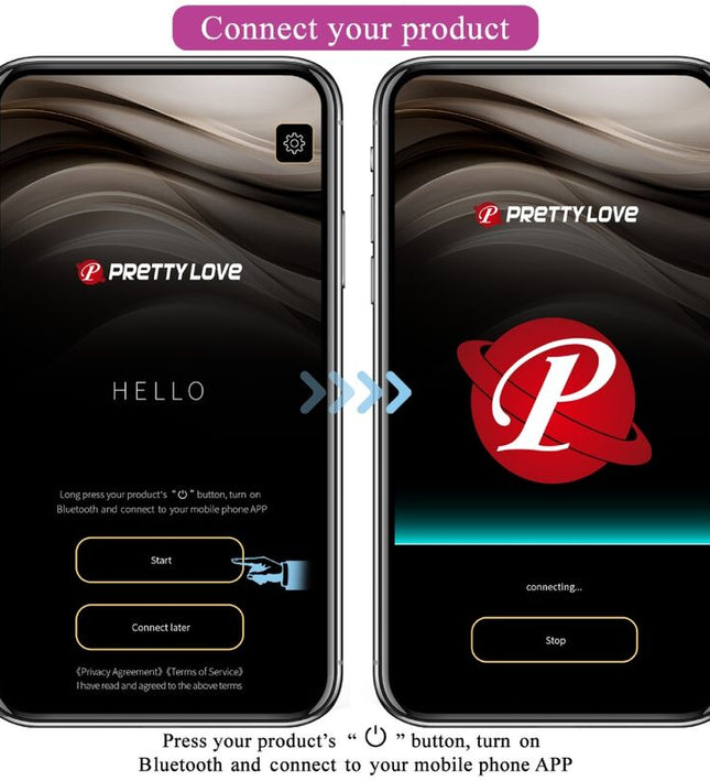 PRETTY LOVE - NYMPH VIBRATING EGG APP CONTROLLED PURPLE