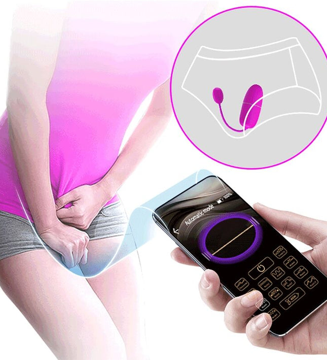 PRETTY LOVE - NYMPH VIBRATING EGG APP CONTROLLED PURPLE