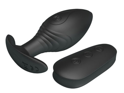 PRETTY LOVE - REGINA ANAL PLUG RECHARGEABLE VIBRATOR BLACK