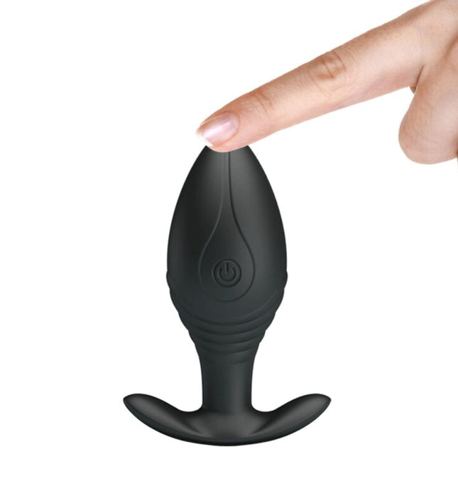 PRETTY LOVE - REGINA ANAL PLUG RECHARGEABLE VIBRATOR BLACK
