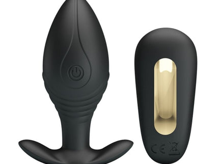 PRETTY LOVE - REGINA ANAL PLUG RECHARGEABLE VIBRATOR BLACK