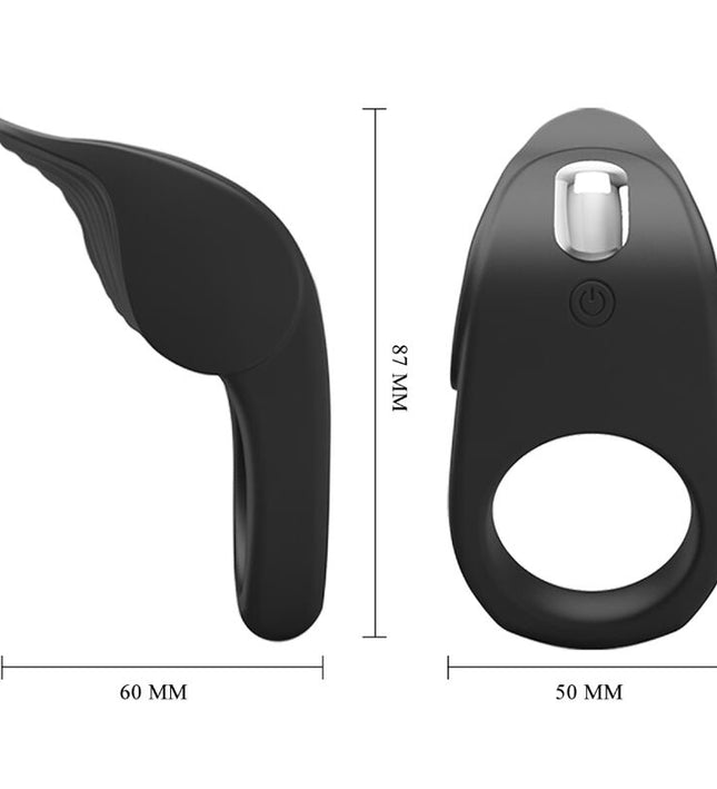 PRETTY LOVE - SUSANNA VIBRATING PENIS RING BLACK