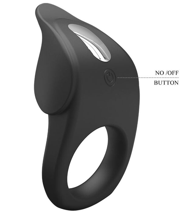 PRETTY LOVE - SUSANNA VIBRATING PENIS RING BLACK