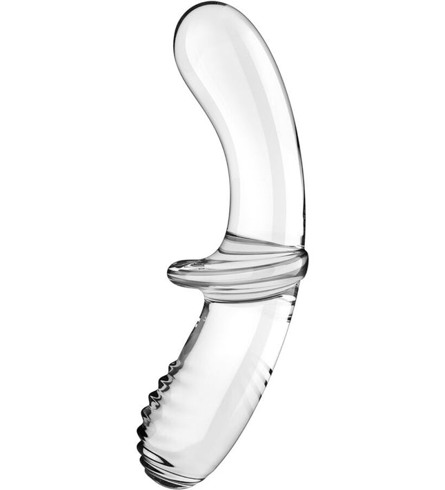 SATISFYER - DOUBLE CRYSTAL DILDO TRANSPARENT