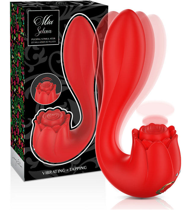 MIA - SELENA STIMULATOR VIBRATING + TAPPING RED