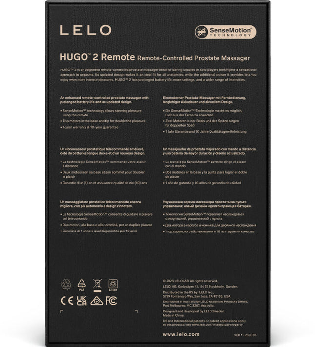 LELO - HUGO 2 GREEN REMOTE CONTROL PROSTATE MASSAGER