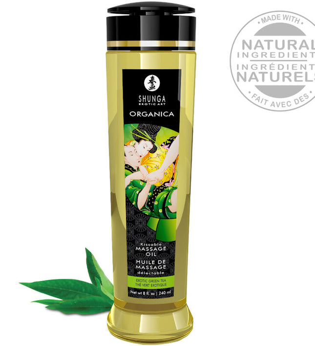 SHUNGA - ORGANIC MASSAGE OIL GREEN TEA 240 ML