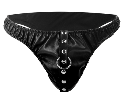 DARKNESS - SUBMISSION THONG WITH METAL CHAIN