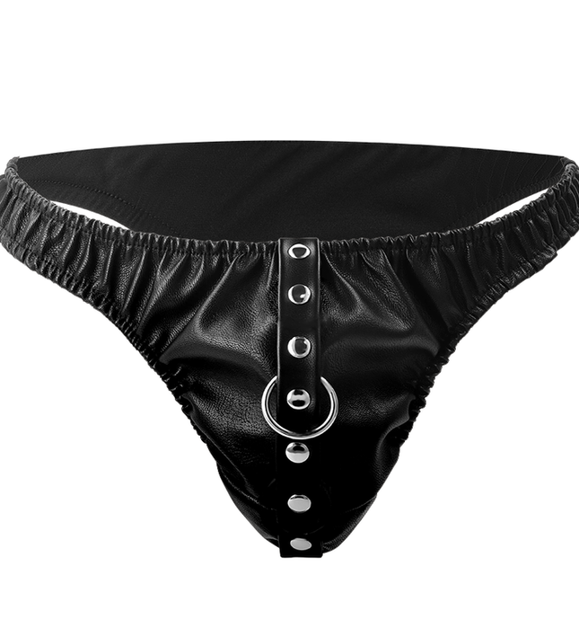 DARKNESS - SUBMISSION THONG WITH METAL CHAIN