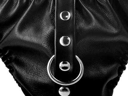 DARKNESS - SUBMISSION THONG WITH METAL CHAIN