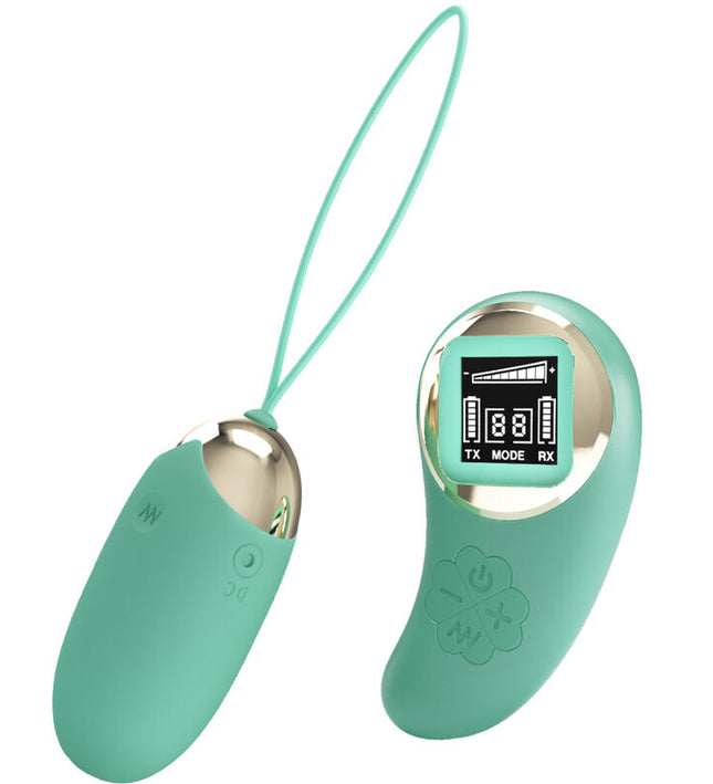 PRETTY LOVE - GREEN REMOTE CONTROL VIBRATING EGG MINE