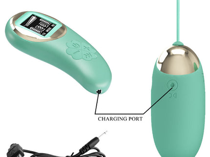 PRETTY LOVE - GREEN REMOTE CONTROL VIBRATING EGG MINE