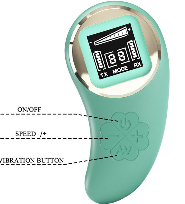 PRETTY LOVE - GREEN REMOTE CONTROL VIBRATING EGG MINE