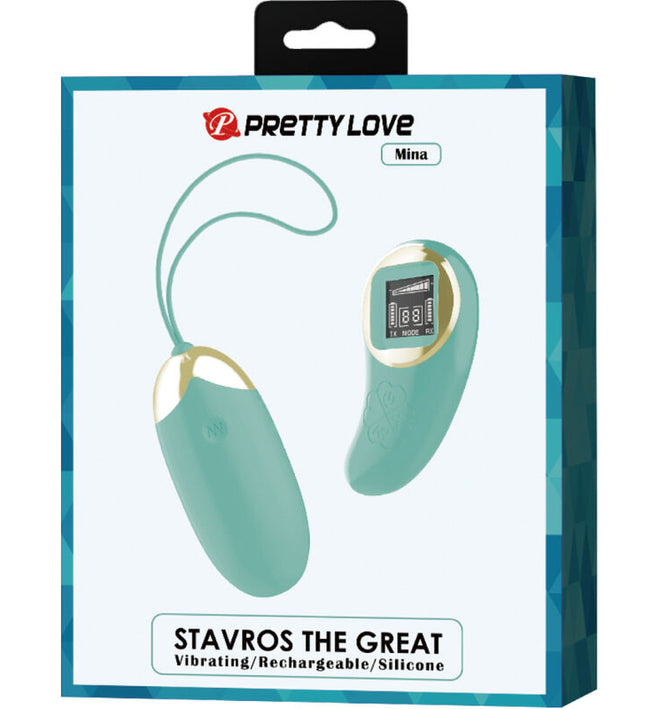 PRETTY LOVE - GREEN REMOTE CONTROL VIBRATING EGG MINE