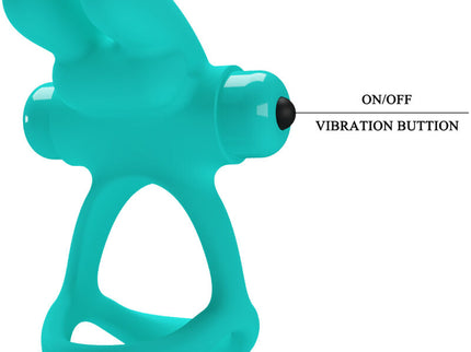 PRETTY LOVE - DANTE GREEN RABBIT VIBRATOR RING