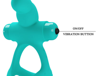 PRETTY LOVE - FIGGY GREEN RABBIT VIBRATOR RING