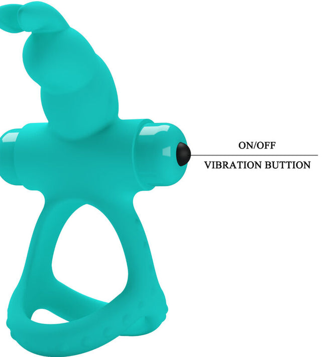 PRETTY LOVE - FIGGY GREEN RABBIT VIBRATOR RING