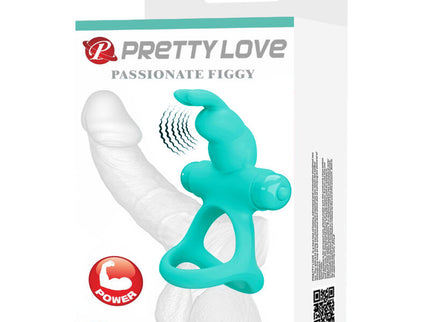 PRETTY LOVE - FIGGY GREEN RABBIT VIBRATOR RING