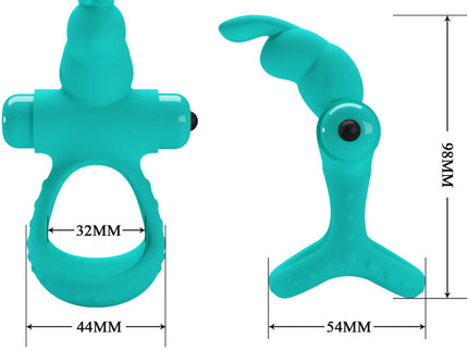 PRETTY LOVE - FIGGY GREEN RABBIT VIBRATOR RING