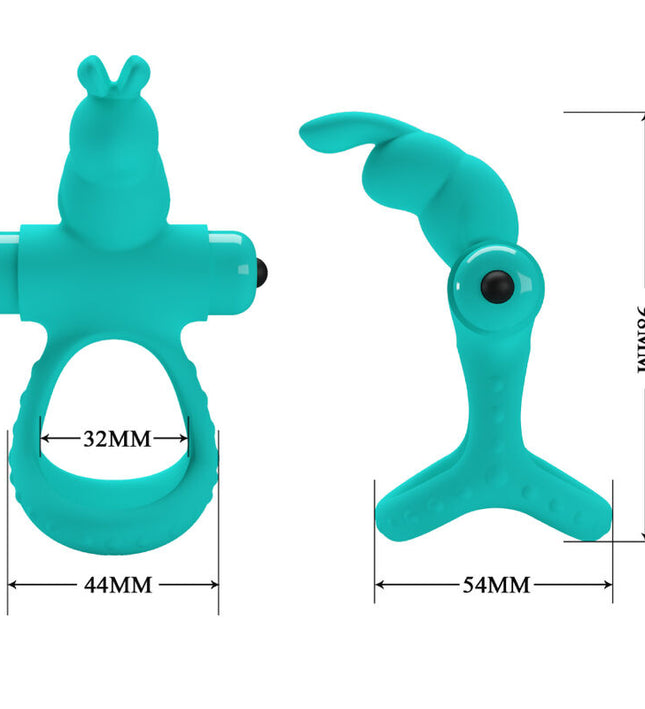 PRETTY LOVE - FIGGY GREEN RABBIT VIBRATOR RING