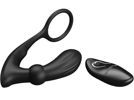 PRETTY LOVE - WARREN BLACK ANAL RING & VIBRATOR
