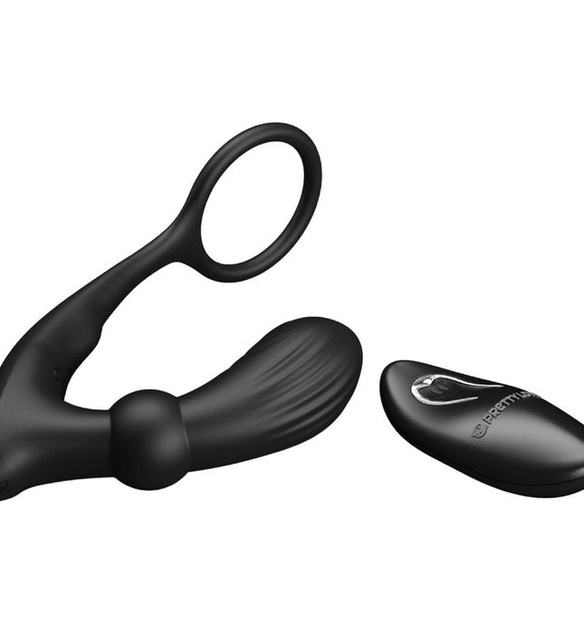 PRETTY LOVE - WARREN BLACK ANAL RING & VIBRATOR